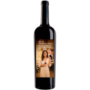 Vino personalizado con tu foto de cumpleaños
