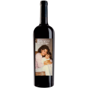 Vino personalizado con tu foto día de la madre