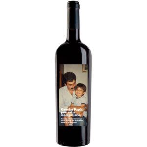 Vino personalizado con foto día del padre