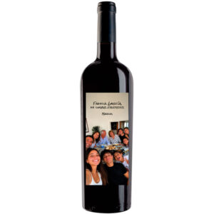 Vino personalizado con tu foto de familia